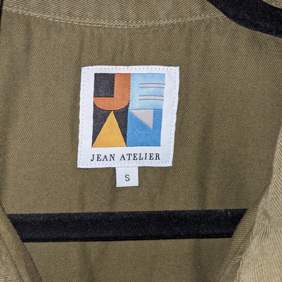 Jean Atelier green button up jumper - Picture 2 of 2